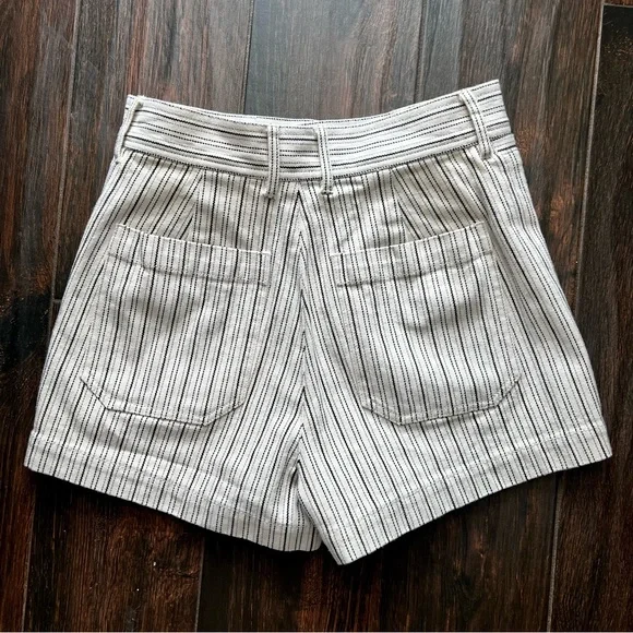 Rebecca Taylor STRIPED TWILL SHORT